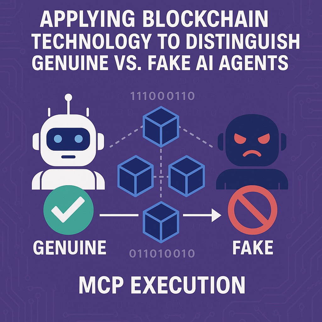 Applying Blockchain Technology to Distinguish Genuine vs. Fake AI Agents (Especially During MCP Execution)