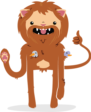 Company mascot lion
